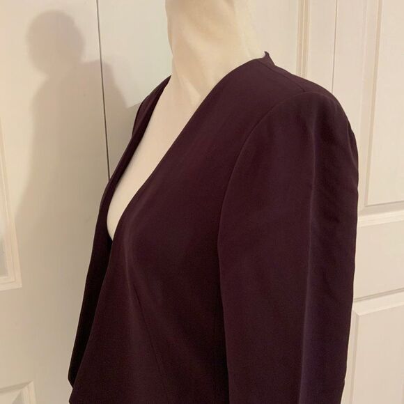 Rebecca Taylor Blazer Purple Open Style Size 6 - Picture 5 of 11